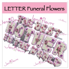 LETTER Funeral Flowers