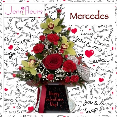 Mercedes Valentines Flowers