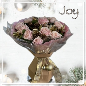 Joy Christmas Flowers 